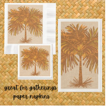 Tropical Earth Tones Island Palm Thanksgiving