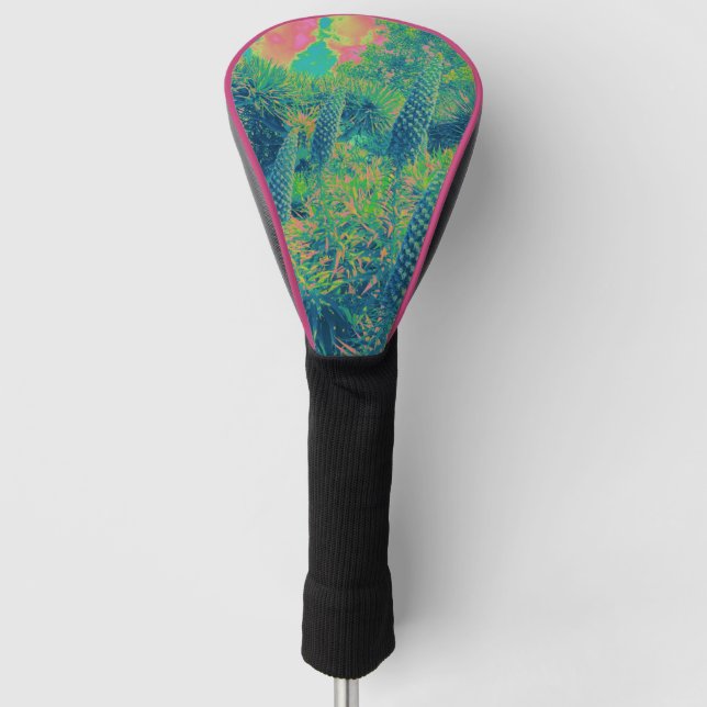 Tropical Echium Plants Golf Head Cover (Front)