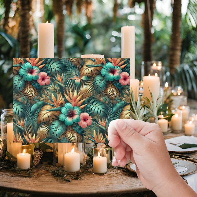 Tropical Elegance Invitation Envelopes (Creator Uploaded)