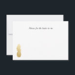 Tropical Elegance | Pineapple Wedding Advice Card<br><div class="desc">Tropical Elegance | Pineapple Wedding Advice</div>