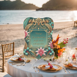 Tropical Elegance Thank You Card