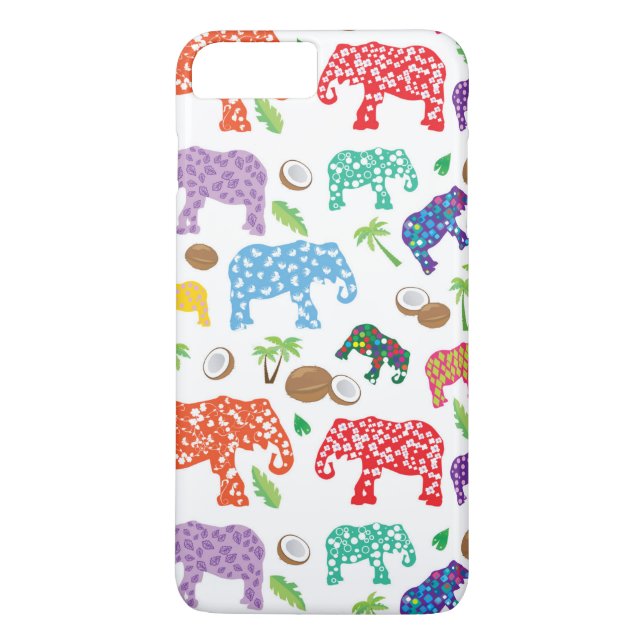 Tropical Elephants Case-Mate iPhone Case (Back)