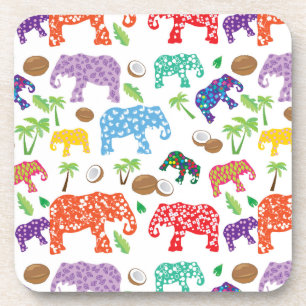 Tropical Elephants Coaster