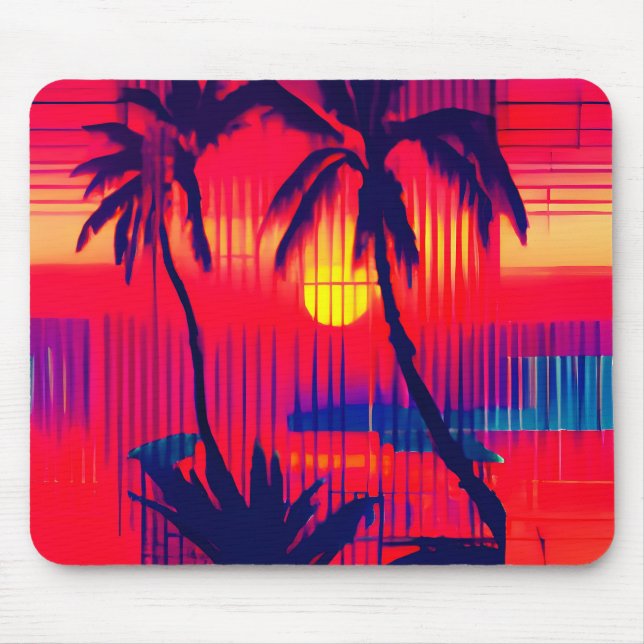 Tropical Escape Fantasy Mouse Pad (Front)