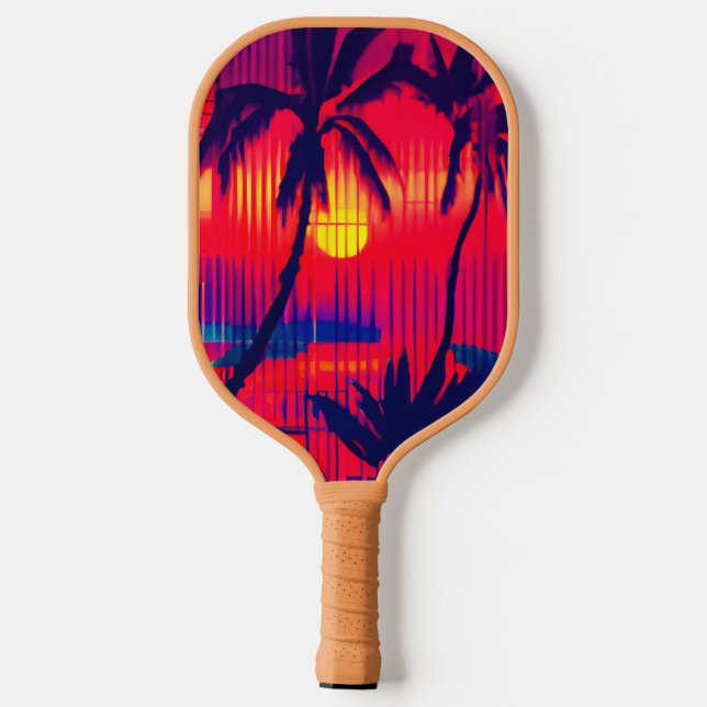 Tropical Escape Fantasy Pickleball Paddle (Back)