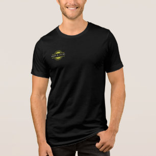Tropical Escape Men's Retro Summer Sunset Typograp Tri-Blend Shirt