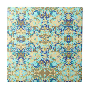 Tropical Ethnic abstract pattern ceramic tile