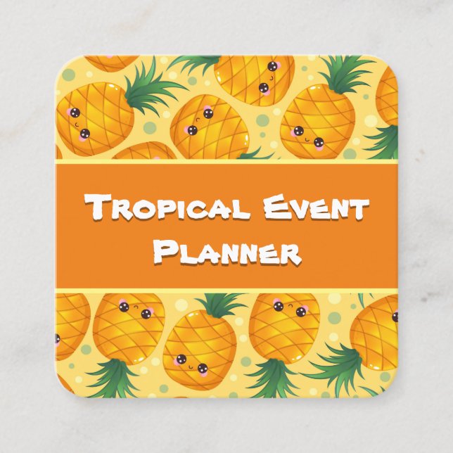 Tropical Events Pineapple Business Card (Front)