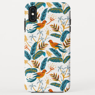 Tropical exotic birds and leaves pattern Case-Mate iPhone case