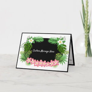 Tropical Exotic Hawaiian Flower Design Card