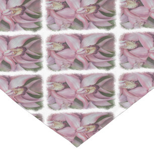 TROPICAL EXOTIC ORCHID SHORT TABLE RUNNER