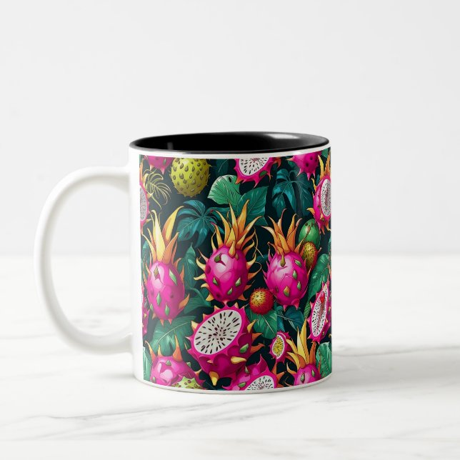 Tropical Exotica Two-Tone Coffee Mug (Left)