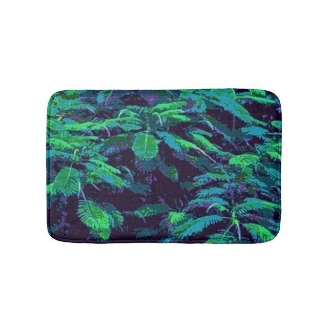 Tropical Fabric Bath Mat (Front)