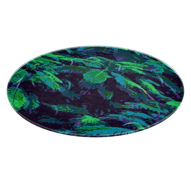 Tropical Fabric Cutting Board (Corner)