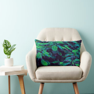 Tropical Fabric Lumbar Cushion