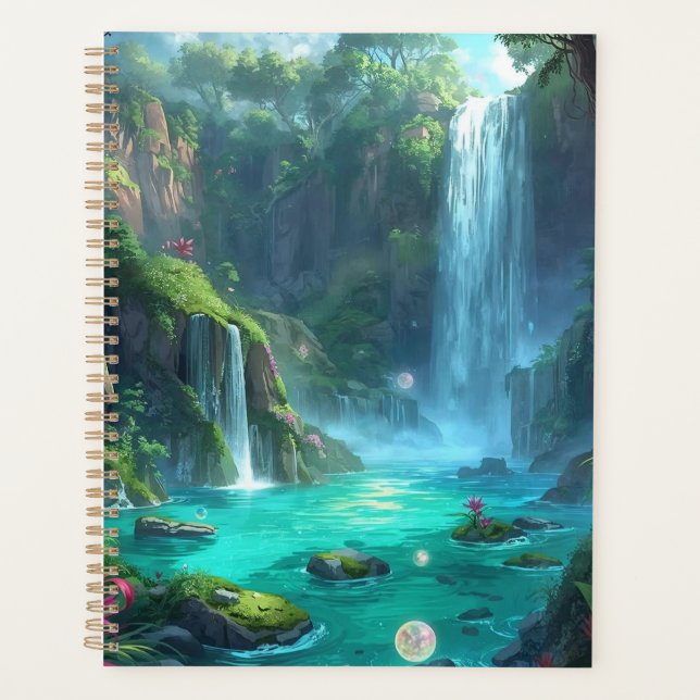Tropical Falls & Crystal Glow Planner (Front)