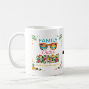 Tropical Family Cruise Memories Floral Summer Coffee Mug