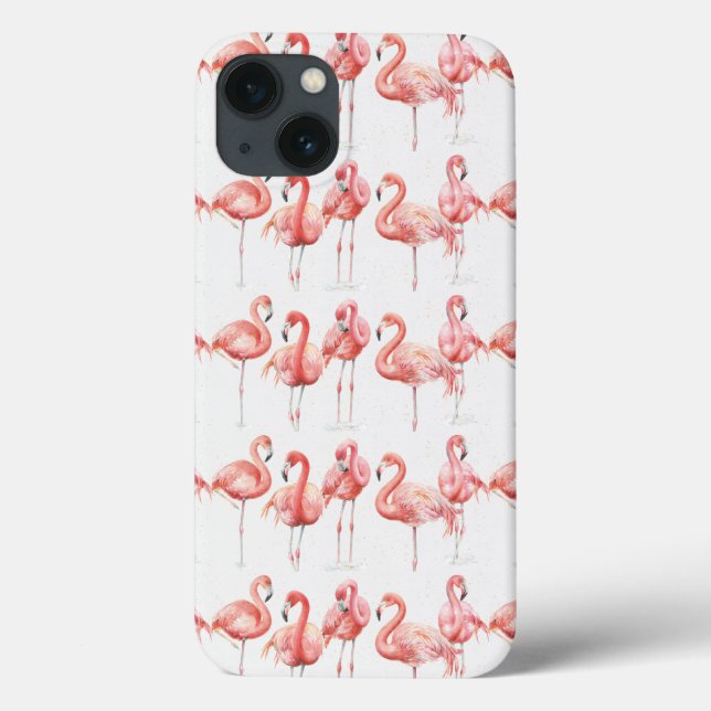 Tropical | Family of Flamingos Case-Mate iPhone Case (Back)