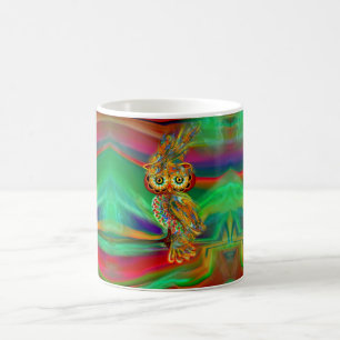 Tropical Fashion Queen Owl Mug
