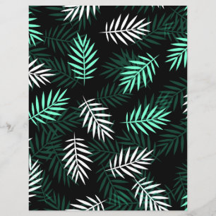 Tropical Fern Scrapbook Paper