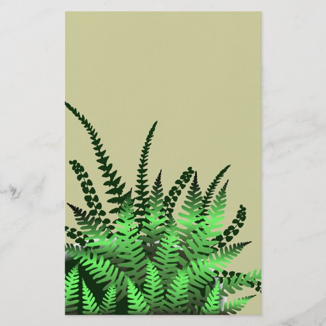 Tropical Ferns Stationary Stationery (Front)