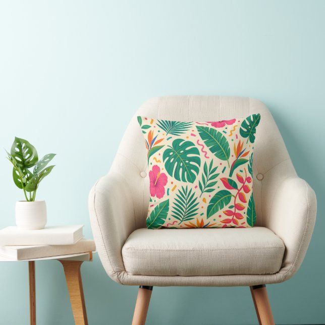 Tropical Fiesta Pattern Cushion (Chair)