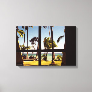 Tropical Fiji Beach 16.50x11 (41.25x27.5cm) waccn Canvas Print