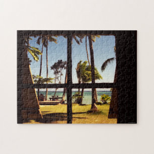 Tropical Fiji Beach Scene 11x14 252pc jpcna Jigsaw Puzzle