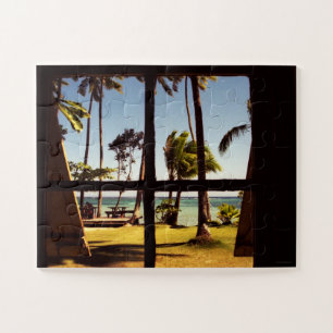 Tropical Fiji Beach Scene 11x14 30pc jpcna Jigsaw Puzzle