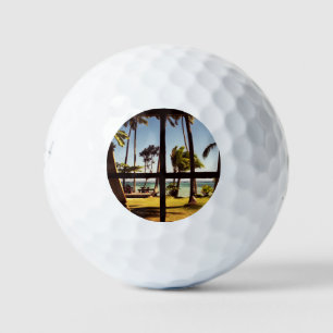 Tropical Fiji Beach Scene be6 gbcnm Golf Balls