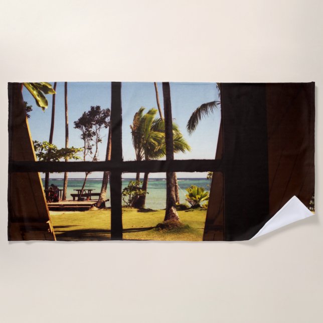 Tropical Fiji Beach Scene btcna Towel (Front)