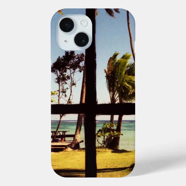 Tropical Fiji Beach Scene iphcna Case-Mate iPhone Case (Back)