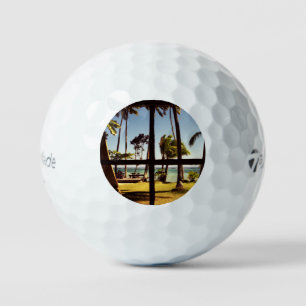Tropical Fiji Beach Scene tmtp5 gbcna Golf Balls