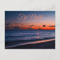 Tropical Fiji Night Beach