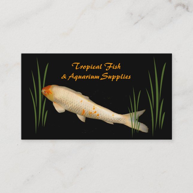 Tropical Fish and Aquarium Supplies Business Card (Front)
