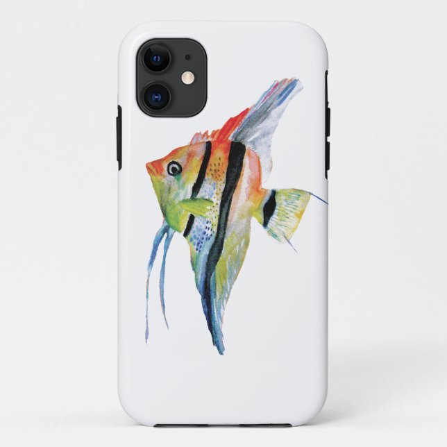 Tropical Fish Art iPhone Case (Back)