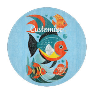 Tropical Fish Assortment Thunder_Cove Cutting Board