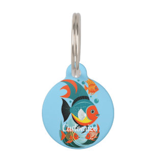 Tropical Fish Assortment Thunder_Cove Pet Tag