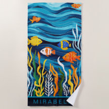 Tropical Fish & Blue Waves Custom