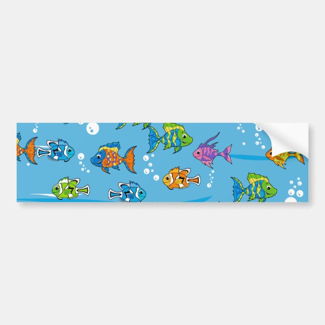 Tropical Fish Bumper Sticker (Front)