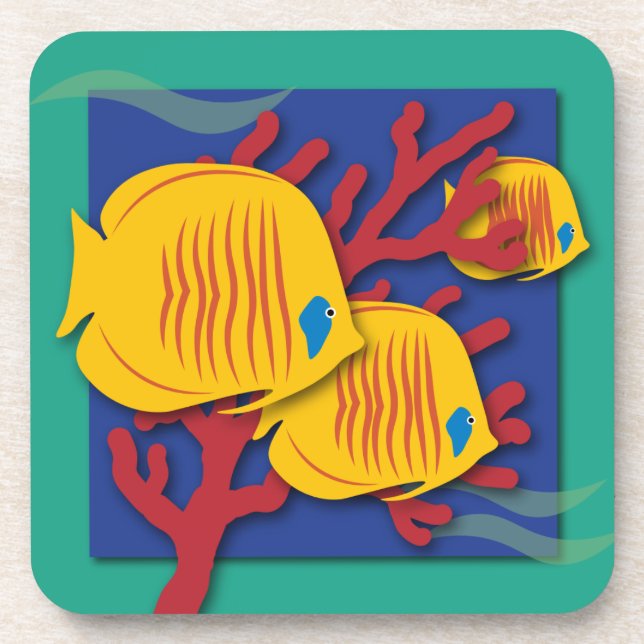 Tropical Fish Coaster (Front)