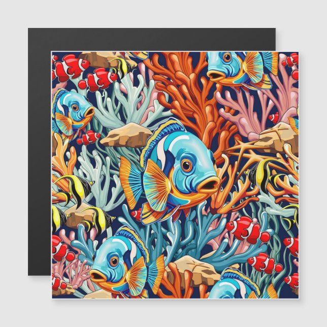 Tropical Fish Colorful Summer Vibes (Front/Back)