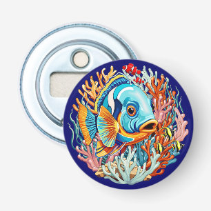 Tropical Fish Colorful Summer Vibes Bottle Opener