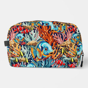 Tropical Fish Colorful Summer Vibes Dopp Kit