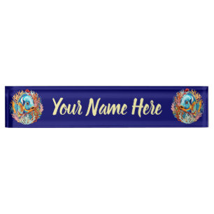 Tropical Fish Colorful Summer Vibes Nameplate