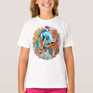 Tropical Fish Colorful Summer Vibes T-Shirt