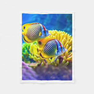 Tropical Fish Coral Blanket