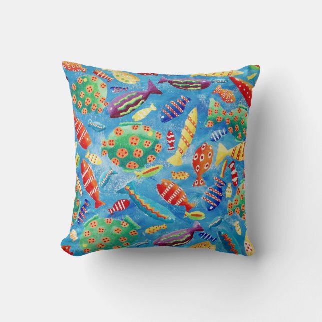 Tropical Fish Cushion (Front)