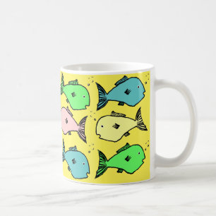 Tropical fish design coffee mug
