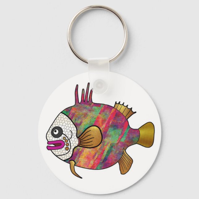 Tropical Fish Keychain - 18 (Front)